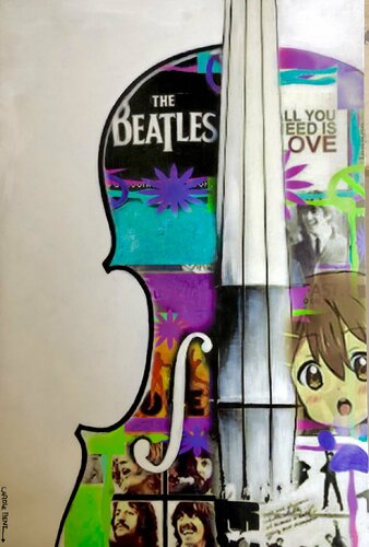 VIOLON MANGA di Carole Benichou, Pittura in vendita su Singulart