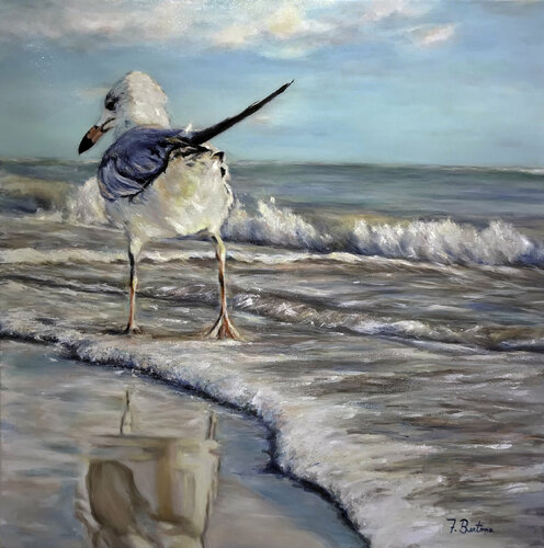 Conversaciones con una gaviota van Ricardo Fabian Bertona, Schilderij te koop op Singulart