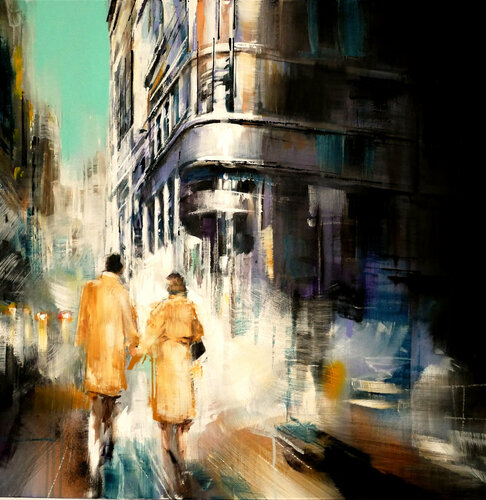 Afternoon Haze van Bianca Prettau, Schilderij te koop op Singulart