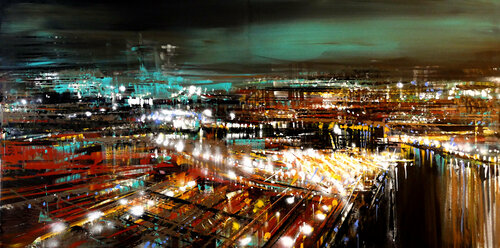 Industrial Port van Bianca Prettau, Schilderij te koop op Singulart