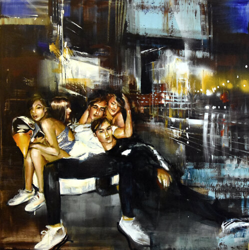 Under the Bridge von Bianca Prettau, Malerei kaufen auf Singulart