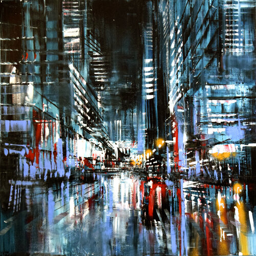 City Night de Bianca Prettau, Pintura a la venta en Singulart