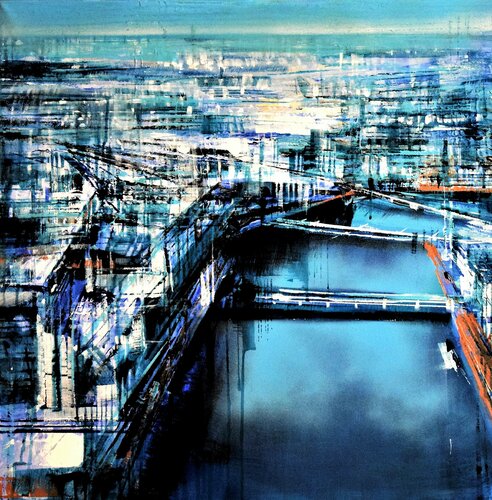 Canal Panorama di Bianca Prettau, Pittura in vendita su Singulart