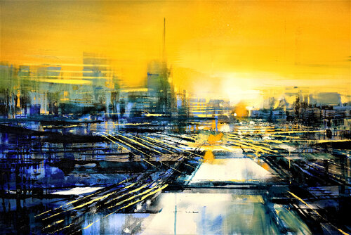 Frozen River RERE di Bianca Prettau, Pittura in vendita su Singulart