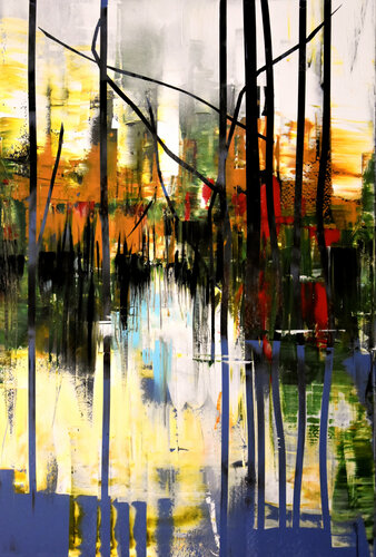 Winter - DIY - matinée chasse van Bianca Prettau, Schilderij te koop op Singulart