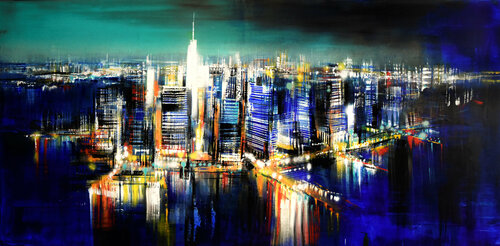 By Night - monumental van Bianca Prettau, Schilderij te koop op Singulart