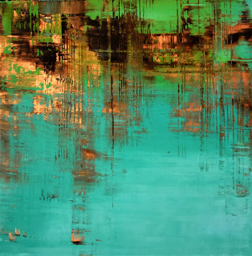 DIY Chemical Pond van Bianca Prettau, Schilderij te koop op Singulart