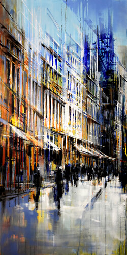Guildhall Street van Bianca Prettau, Schilderij te koop op Singulart