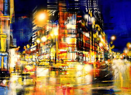 Market minuit van Bianca Prettau, Schilderij te koop op Singulart