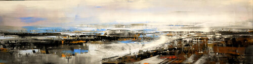Fiord's winter (stripe) van Bianca Prettau, Schilderij te koop op Singulart