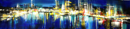 Surfside long marina van Bianca Prettau, Schilderij te koop op Singulart