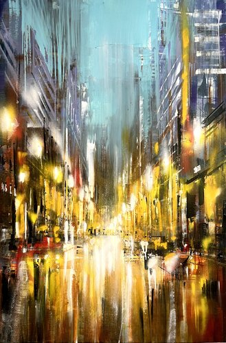Bright Avenue van Bianca Prettau, Schilderij te koop op Singulart