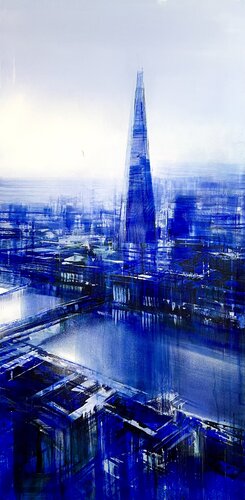 Monochrome Shard (vertical) van Bianca Prettau, Schilderij te koop op Singulart