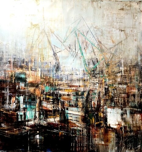 Bytomskie Wharf de Bianca Prettau, Pintura a la venta en Singulart