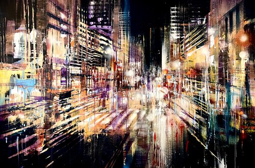 5th Av postcard van Bianca Prettau, Schilderij te koop op Singulart