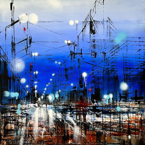 Soirée SNCB van Bianca Prettau, Schilderij te koop op Singulart