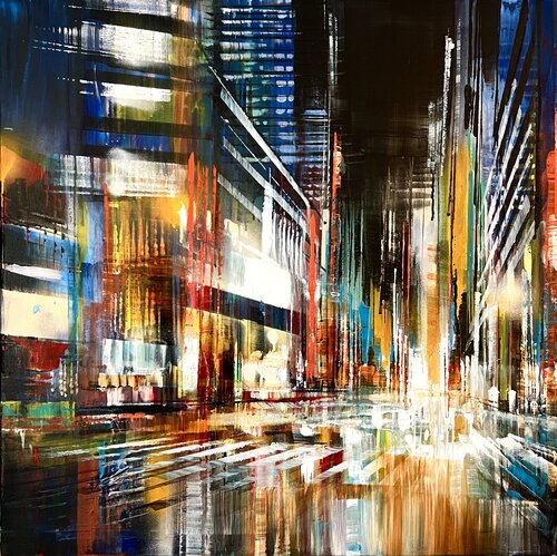 Times Square von Bianca Prettau, Malerei kaufen auf Singulart