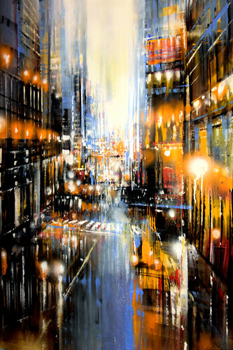 Main Avenue van Bianca Prettau, Schilderij te koop op Singulart