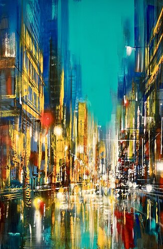 CityCité - le classique (vertical) von Bianca Prettau, Malerei kaufen auf Singulart