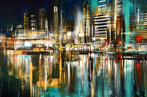 Shore blues von Bianca Prettau, Malerei kaufen auf Singulart