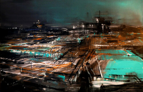 Industrial Periphery de Bianca Prettau, Pintura a la venta en Singulart