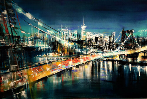 Postcard of the Bridge van Bianca Prettau, Schilderij te koop op Singulart