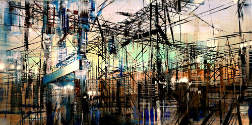 High Voltage Station van Bianca Prettau, Schilderij te koop op Singulart