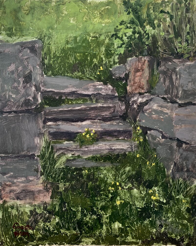 Study for the Steps di Ernesto Heen, Pittura in vendita su Singulart