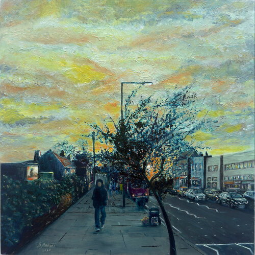 Sunset in Harrow von Bassam Andari, Malerei kaufen auf Singulart