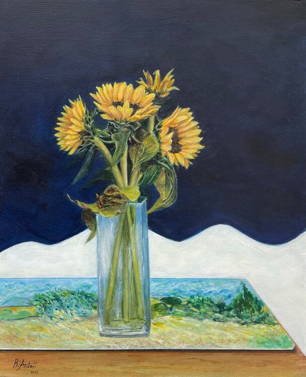Sunflowers (Tribute to Van Gogh) Bassam Andari