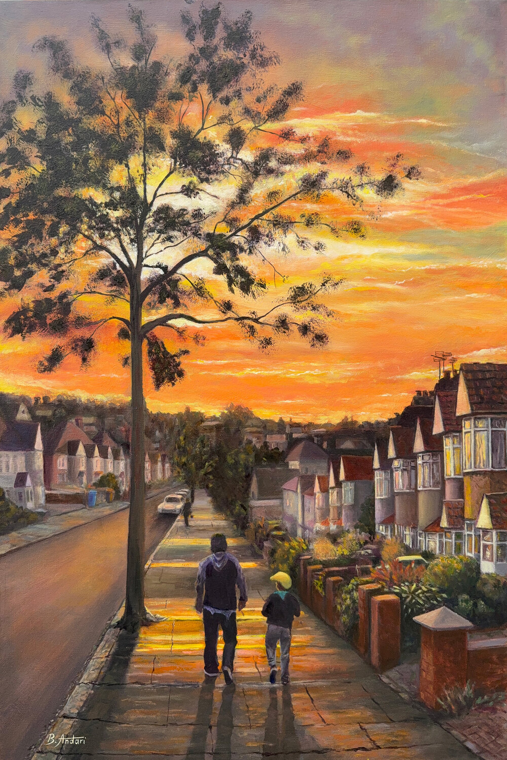 Strolling Into Sunset Bassam Andari