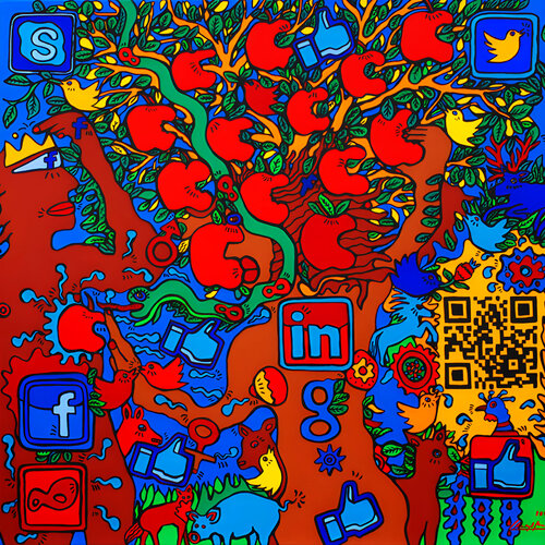 Adam and Eve 2.0 von Christoph Mandera, Malerei kaufen auf Singulart