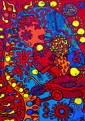 Kraftstoff für die Kunst di Christoph Mandera, Pittura in vendita su Singulart