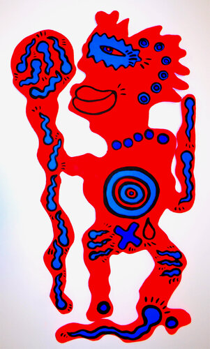 Rainman (Multiple: 10 Exemplare nummeriert und rückseitig signiert, Malerei auf Holz: MDF) de Christoph Mandera, Pintura a la venta en Singulart