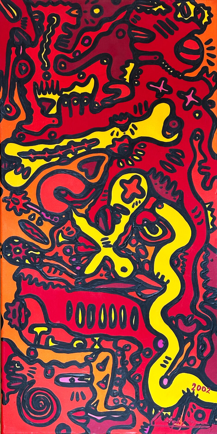 Der Gipfelstürmer Christoph Mandera Original painting for sale