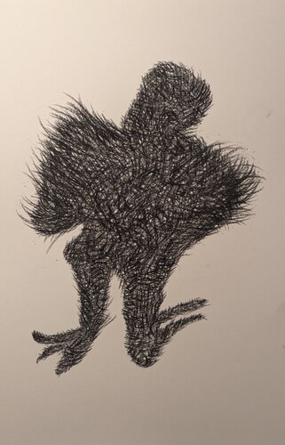 tango of the chickens 2 by Donata Oppermann, 소묘 for Sale on Singulart