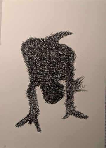 tango of the chickens 4 van Donata Oppermann, Tekening te koop op Singulart