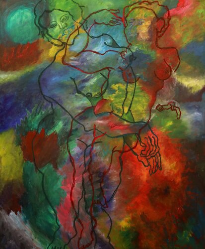 Feuerblume di Maximilian Zander, Pittura in vendita su Singulart