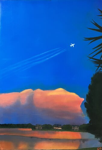 Sunset in Lakewood Ranch de arash etemadi, Pintura a la venta en Singulart