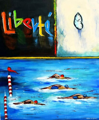 Liberté von Maria Doudouli, Malerei kaufen auf Singulart