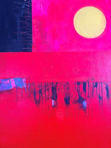 Crimson Horizon von Maria Doudouli, Malerei kaufen auf Singulart