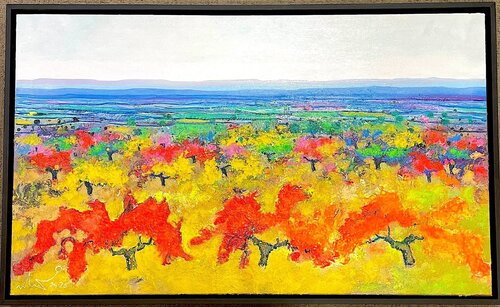 Viña y otoño van Ulpiano Carrasco, Schilderij te koop op Singulart