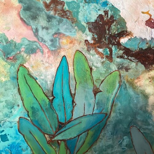 Aus dem Boden der Zuversicht van Michaela Kuhl, Schilderij te koop op Singulart