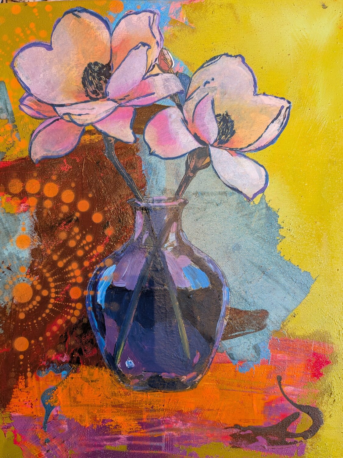 Die Kunst des Verlierens Michaela Kuhl Origineel schilderij te koop