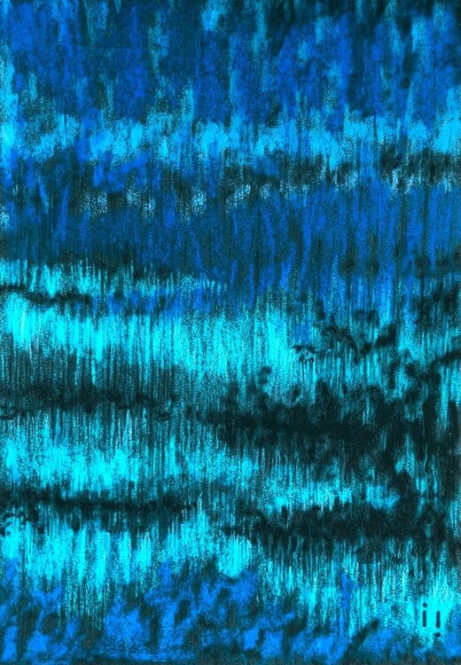 Miroir d'Eau - 31,9 X 41,9 encadré Ines Soavi