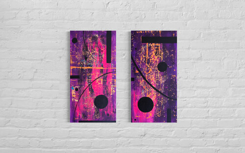 Dom Ino (Diptych) von Anna Frieda Kuzaj, Malerei kaufen auf Singulart