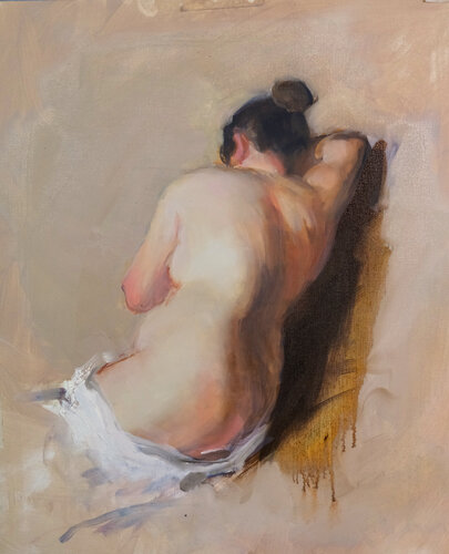 Copie de "Etude de nu" d'Amalia Lindegren di Thierry Souccar, Pittura in vendita su Singulart