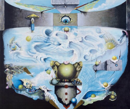 Pinball machine di Arnold Janssen, Pittura in vendita su Singulart