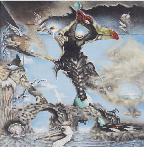 Strange birds by Arnold Janssen, Painting for Sale on Singulart
