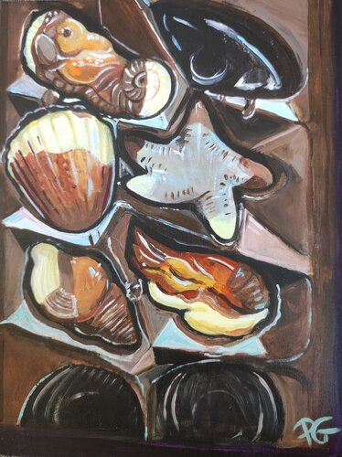 Sea chocolate creatures von Perrine Gimenez, Malerei kaufen auf Singulart